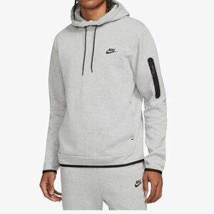Nike Gray and Black Tech Fleece Sweatshirt